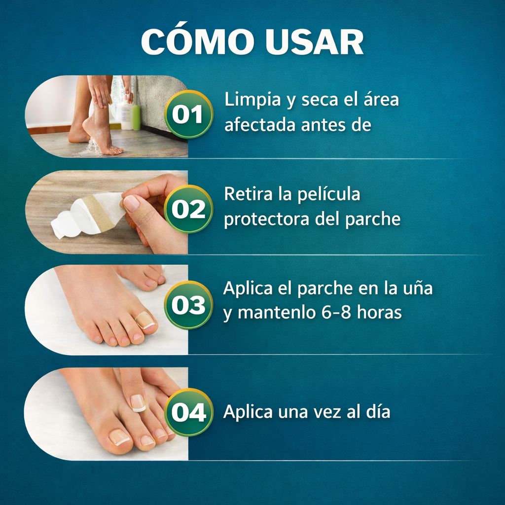 PARCHE DE UÑAS ANTIHONGOS 3X1