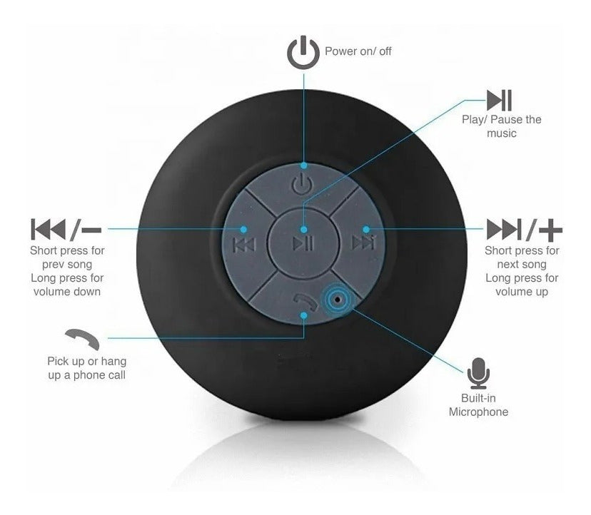 Aquabeat Parlante Bluetooth Para Ducha