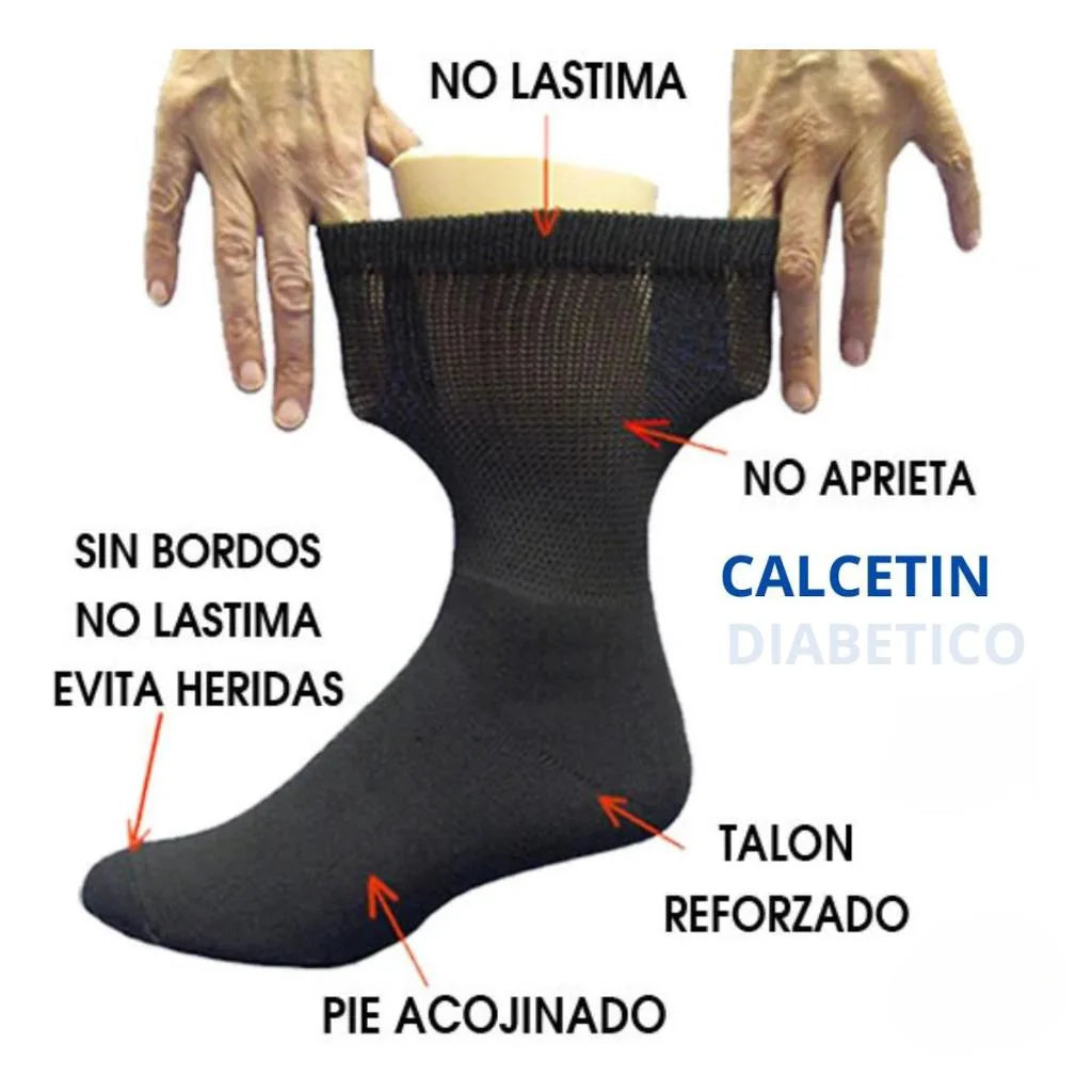DiaCare Pro™ Bambú I Pack de 12 pares de Calcetín.