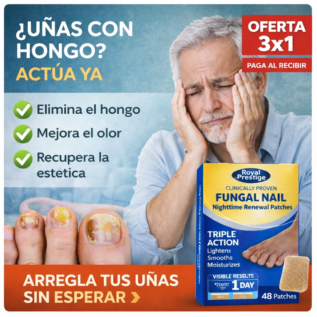 PARCHE DE UÑAS ANTIHONGOS 3X1