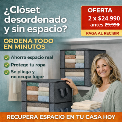 BoxFold™ –  Súper Promo Caja organizadora de ropa 35cmx60cm