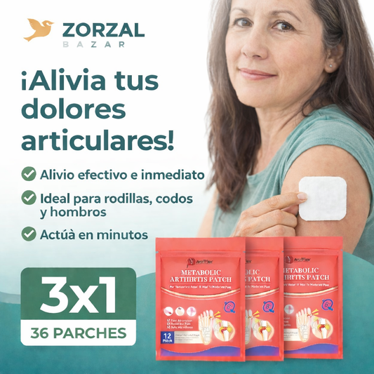 ArtriFlex™ Parche Analgésico para Dolor Articular 3X1