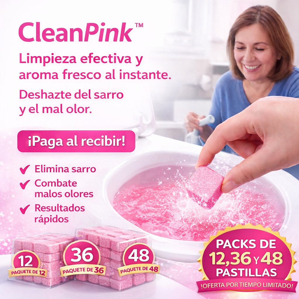 Clean Pink™ Pastillas limpiadoras