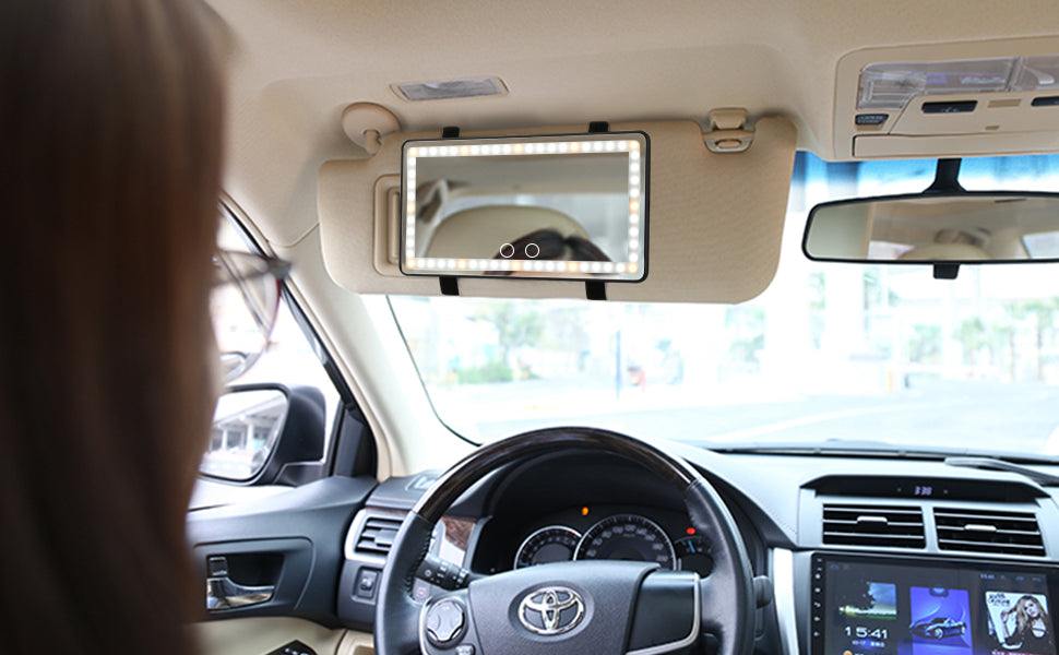 ESPEJO LED CON LUZ PARA AUTO